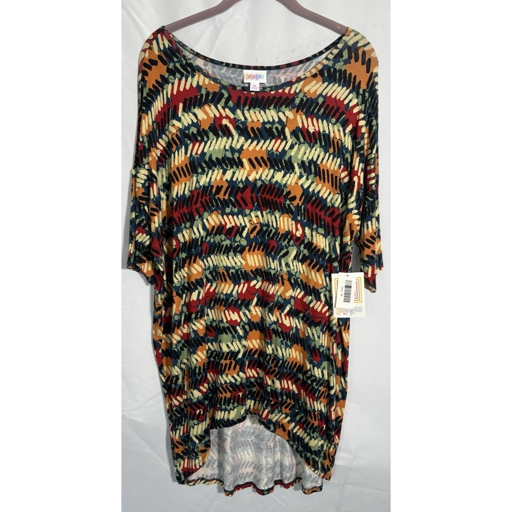 LulaRoe T Shirt Top Size m Short Sleeve geometric Pattern new with‎ tags